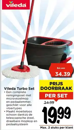 Vomar Voordeelmarkt Vileda Turbo Set aanbieding