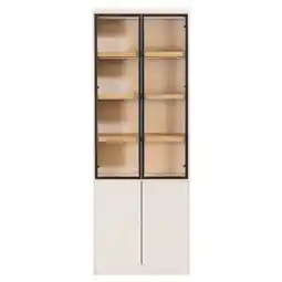 Leen Bakker Wandkast Virgil - zand - 220x80x40 cm aanbieding