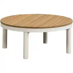 Leen Bakker Tuintafel Soulac - zand - 31,5x75x75 cm aanbieding