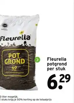 GAMMA Fleurella potgrond per stuk aanbieding