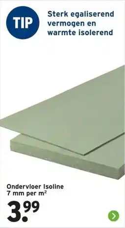 GAMMA Ondervloer Isoline 7 mm per m² aanbieding