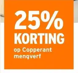 GAMMA 25% KORTING op Copperant mengverf aanbieding