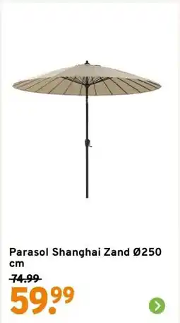 GAMMA Parasol Shanghai Zand aanbieding