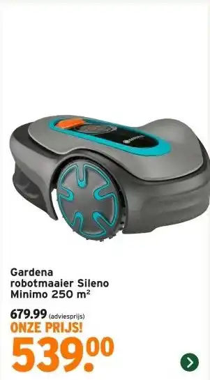 GAMMA Gardena robotmaaier Sileno Minimo 250 m² aanbieding
