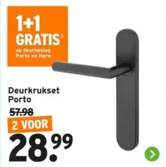 GAMMA Deurkrukset Porto aanbieding