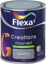 Praxis Flexa muurverf Creations extra mat denim drift 1L aanbieding