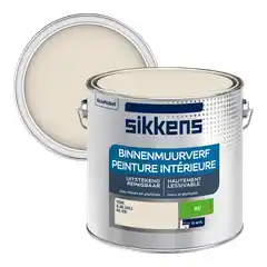 Karwei Sikkens muurverf binnen mat RAL 9001 crme wit 25 liter aanbieding