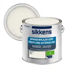 Karwei Sikkens muurverf binnen mat RAL 9010 gebroken wit 25 liter aanbieding