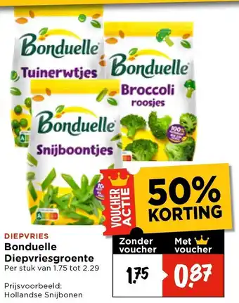 Vomar Voordeelmarkt Bonduelle Diepvriesgroente aanbieding