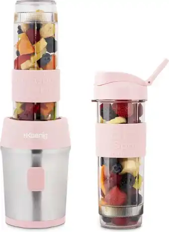 Bol.com H. Koenig SMOO12 - Blender To Go - met drinkbekers aanbieding