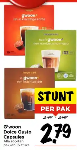 Vomar Voordeelmarkt G'woon Dolce Gusto Capsules aanbieding