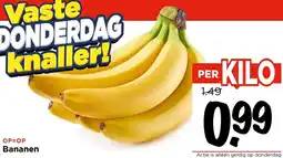 Vomar Voordeelmarkt Bananen aanbieding