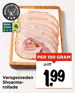 Vomar Voordeelmarkt Versgesneden Shoarma rollade aanbieding