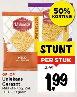 Vomar Voordeelmarkt Uniekaas Geraspt aanbieding