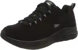 Amazon Skechers Arch Fit Metro Skyline Sneaker voor dames, Zwarte Trubuck Zilveren Trim L, 40 EU aanbieding