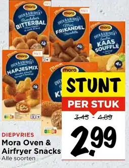 Vomar Voordeelmarkt Mora Oven & Airfryer Snacks aanbieding