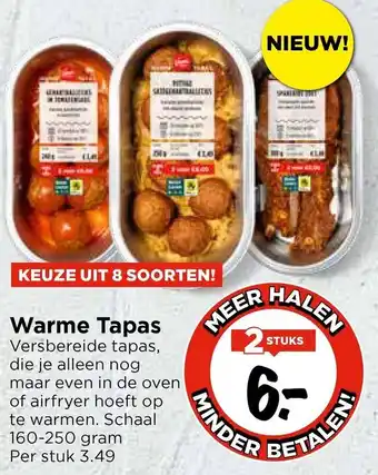 Vomar Voordeelmarkt Warme Tapas aanbieding