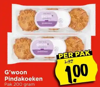 Vomar Voordeelmarkt G'woon Pindakoeken aanbieding