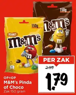 Vomar Voordeelmarkt M&M's Pinda of Choco aanbieding