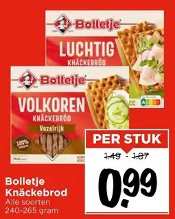 Vomar Voordeelmarkt Bolletje Knäckebrod aanbieding