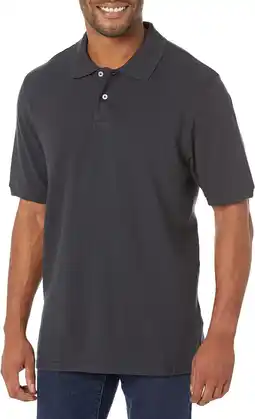 Amazon Amazon Essentials Regular-fit Cotton Pique Polo Shirt heren Overhemd (1-Pack) aanbieding