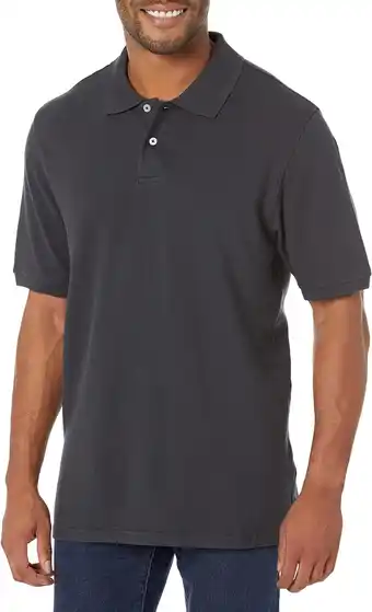 Amazon Amazon Essentials Regular-fit Cotton Pique Polo Shirt heren Overhemd (1-Pack) aanbieding