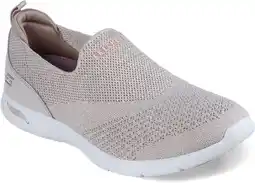 Amazon Skechers Arch Fit Refine Don't Go Sneaker voor dames, taupe gemêleerde gebreide perzikkleur, 35 EU aanbieding
