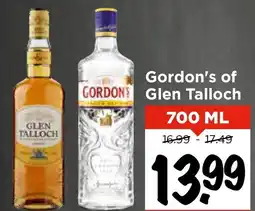 Vomar Voordeelmarkt Gordon's of Glen Talloch aanbieding