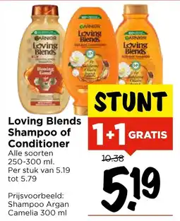 Vomar Voordeelmarkt Loving Blends Shampoo of Conditioner aanbieding