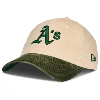 Foot Locker New Era 9twenty Mlb Oakland Athletics Unisex Petten - Beige - Maat: One Size - Katoen - Foot Locker aanbieding
