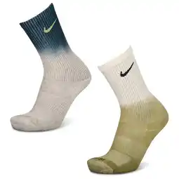 Foot Locker Nike Crew 2 Pack Unisex Sokken - Grijs - Maat: 38 - 42 - Foot Locker aanbieding