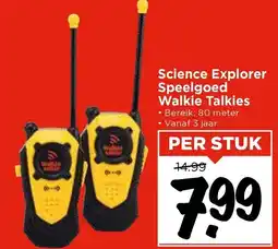 Vomar Voordeelmarkt Science Explorer Speelgoed Walkie Talkies aanbieding