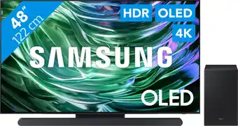 Coolblue Samsung OLED 4K 48S93D (2024) + Samsung HW-S700D Zwart (2024) aanbieding