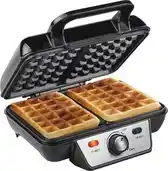 Amazon Tristar WF-2195 Wafelijzer – Twee wafels per keer – Anti-aanbaklaag, 1000 W, Aluminum aanbieding