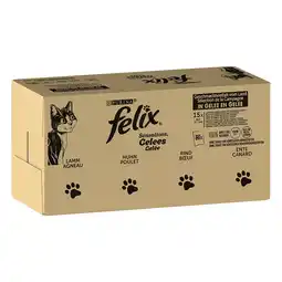Zooplus 120x85g Variatie v/h Land Felix Sensations Maaltijdzakjes Kattenvoer aanbieding