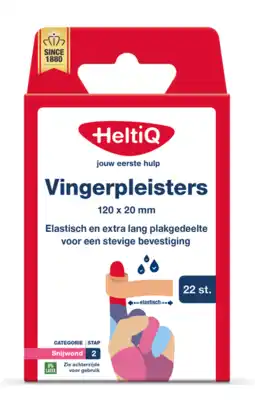 De Online Drogist HeltiQ Vingerpleisters 22ST aanbieding