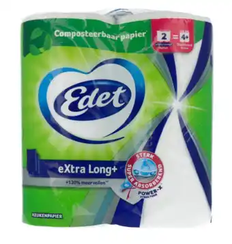De Online Drogist Edet Keukenpapier Extra Long 2ST aanbieding