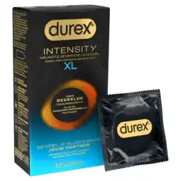 De Online Drogist Durex Intensity Latexvrije Condooms XL 10ST aanbieding