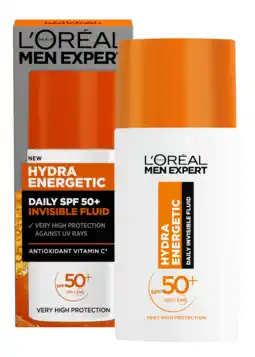De Online Drogist L'Oréal Paris Men Expert Daily SPF50+ Invisible Fluid 50ML aanbieding