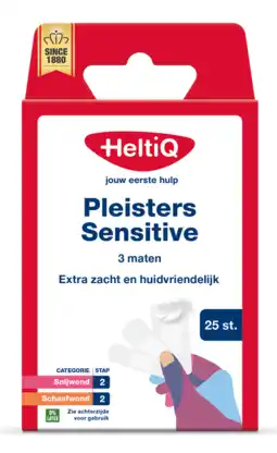 De Online Drogist HeltiQ Pleisters Sensitive 1ST aanbieding