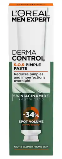 De Online Drogist L'Oréal Paris Men Expert S.O.S. Pimple Paste 45ML aanbieding