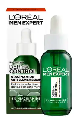 De Online Drogist L'Oréal Paris Men Expert Niacinamide Anti-Blemish Serum 30ML aanbieding