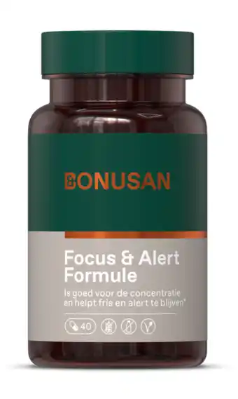 De Online Drogist Bonusan Focus & Alert Formule Capsules 40CP aanbieding