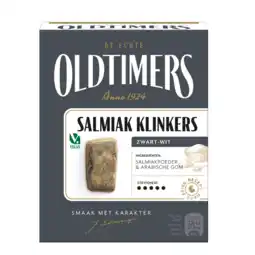 De Online Drogist Oldtimers Salmiak Klinkers 185GR aanbieding