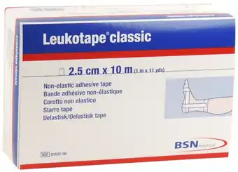 De Online Drogist Leukoplast Leukotape Classic 2.5cm x 10m 12ST aanbieding