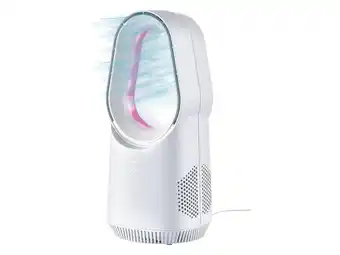 Lidl SILVERCREST Bladloze mini tafelventilator met LED aanbieding