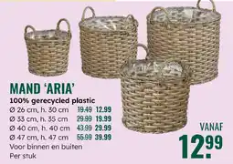GroenRijk Mand aria aanbieding