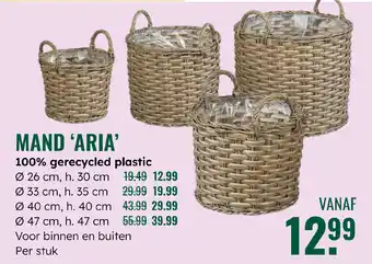 GroenRijk Mand aria aanbieding