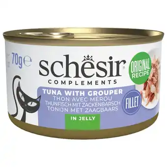 Pets Place Schesir Blik Gelei - Kattenvoer - Tonijn Zeebaars 70 g aanbieding