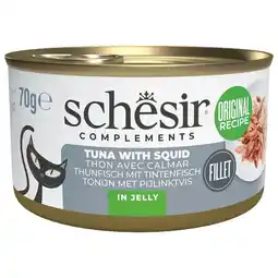 Pets Place Schesir Blik Gelei - Kattenvoer - Tonijn Inktvis 70 g aanbieding